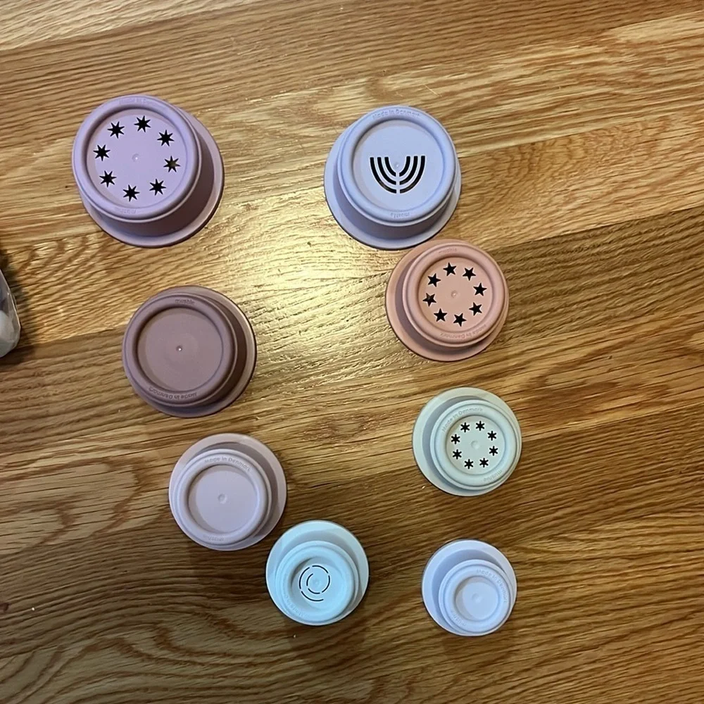 Anthropologie Stacking Cups, Stacking Rings, and Shape Sorter Puzzle NEW